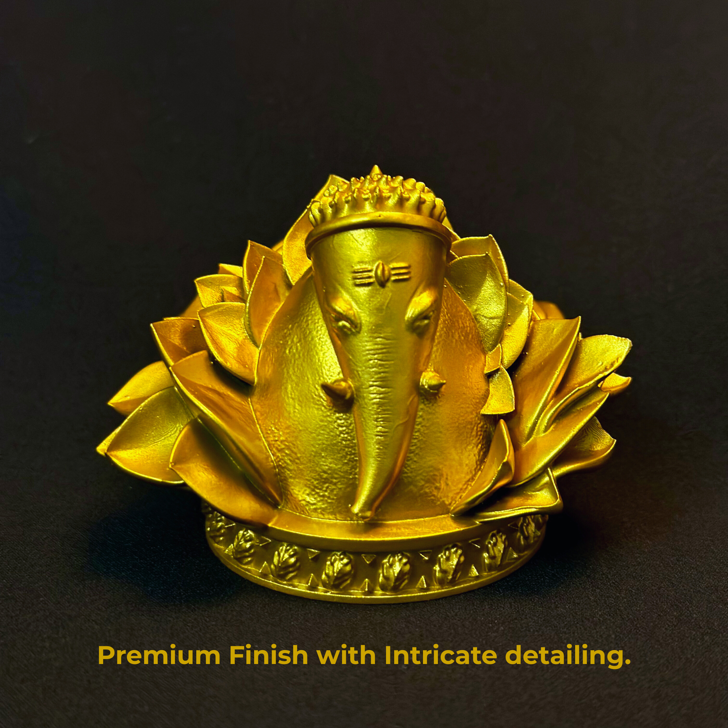 Lord Ganesha on Lotus in Modak Form